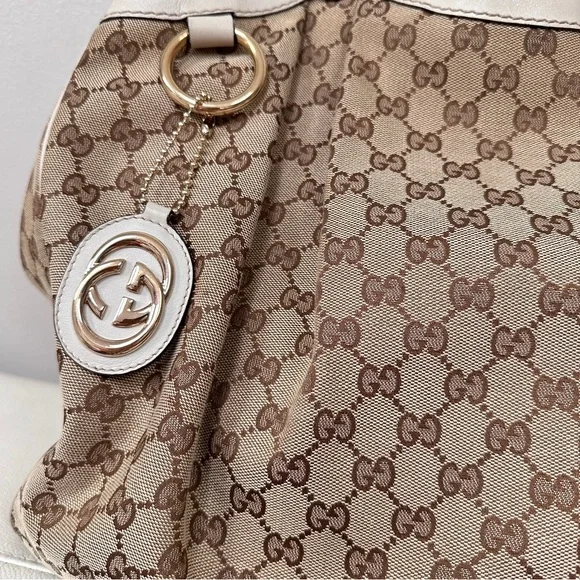 Gucci Large GG Canvas Sukey Tote